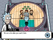 Evil Rick's Battle encounter dialogue 1/2 from Pocket Mortys