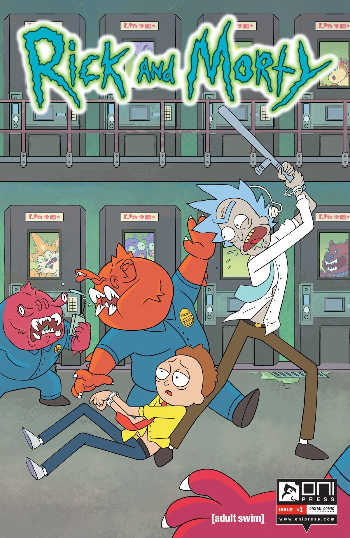 POSTER STOP ONLINE Rick and Morty - TV Show Poster/Print (UFO -  I Want to Believe) (Size 24 x 36) : Office Products