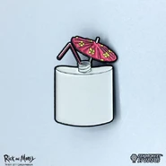 Hawaiian Rick's Flask - Rick and Morty Pin