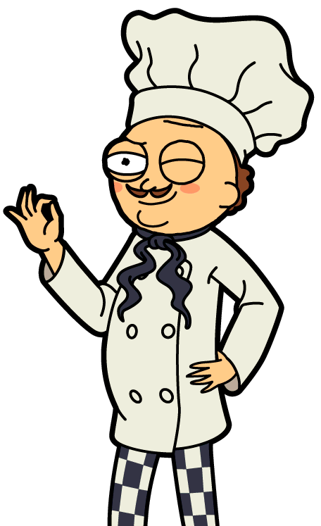 Download Head Chef Morty Rick And - Rick And Morty Starburns