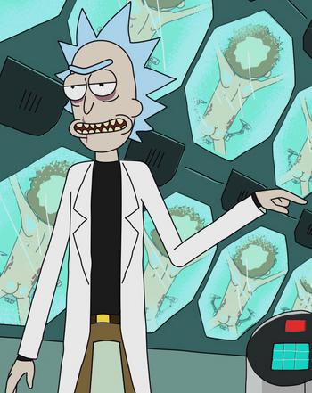 Evil Rick Close-Up