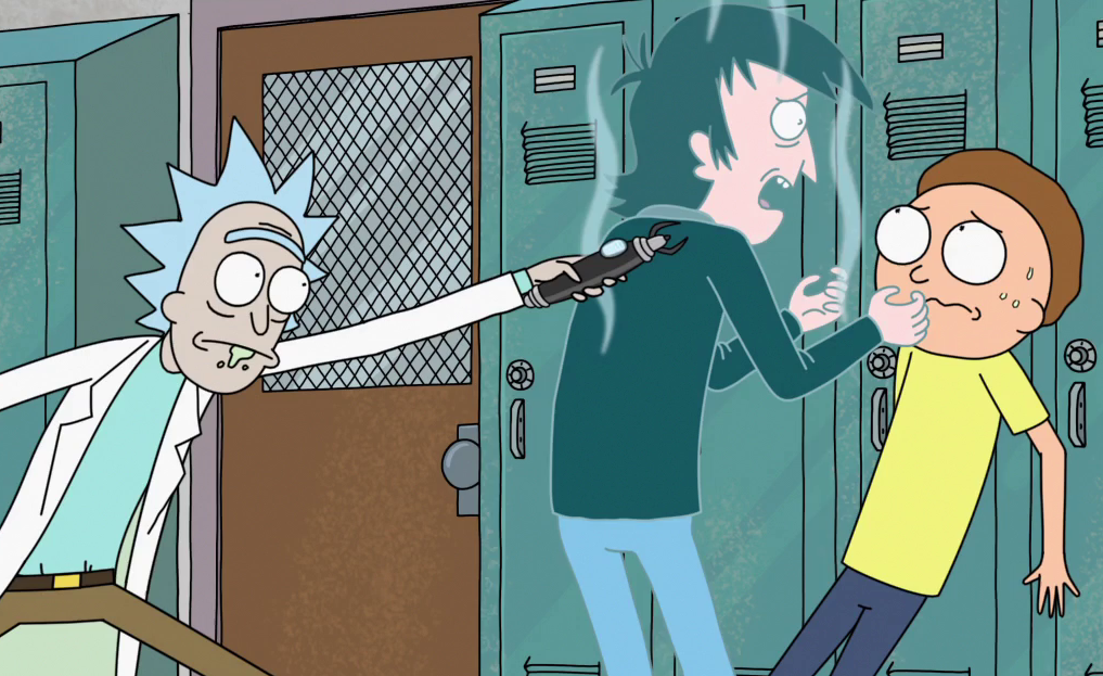 The Freeze ray was one of Rick's devices. 