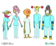Alien doctors design.jpg (62 KB) Four alien doctors and one patient