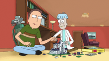 Jerry gioca con Rick tonto