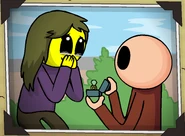 Phil proposing to Smiley