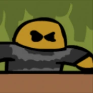 Mr. Cwesschyn just after he kicks over his desk in Riddle School