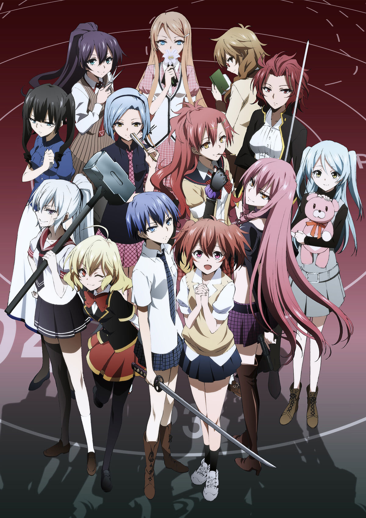 Wallpaper look, background, girls, anime, grey hair, Akuma no Riddle for  mobile and desktop, section сёнэн, resolution 2755x1653 - download