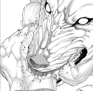 The Queen Garm's lethal bite, that could have killed a regular human easily. However, Purchinov manages to flexes his muscles to prevent of lethal wounds.