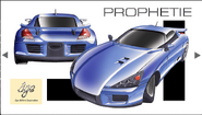 Official concept art of the Prophétie in Ridge Racers