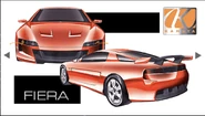 Official concept art of the Fiera in Ridge Racer (PSP)