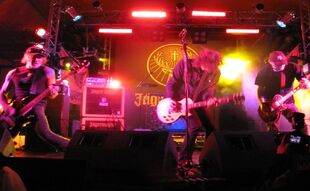 Karma to Burn performing at Sonisphere Knebworth 2010 after their merger with Year Long Disaster.