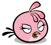 angry birds space pink bird