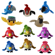 Angry Birds Rio plush toy set.