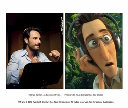 Rodrigo voicing as Tulio in Rio 2