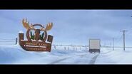 The "Welcome to Moose Lake" sign.