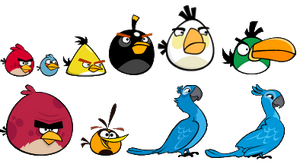 angry birds rio characters