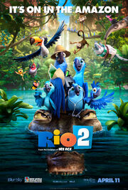 Rio 2 poster it's on in the amazon