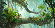 "Concept art for jungle vegetation - Jon Townley" - The Art of Rio, p.174