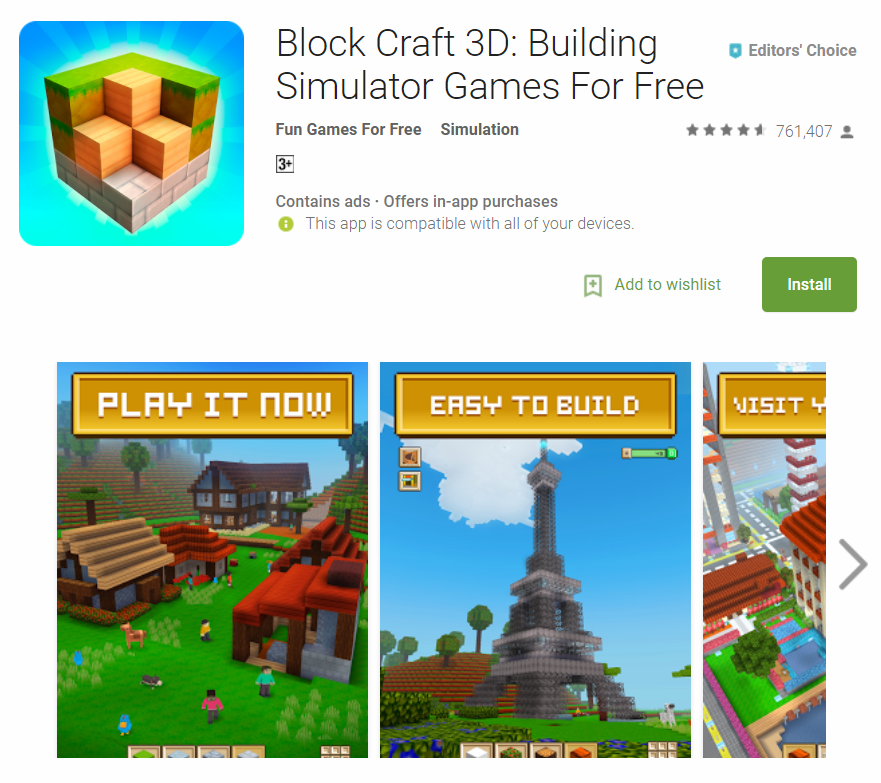 3D Block Builder, Games