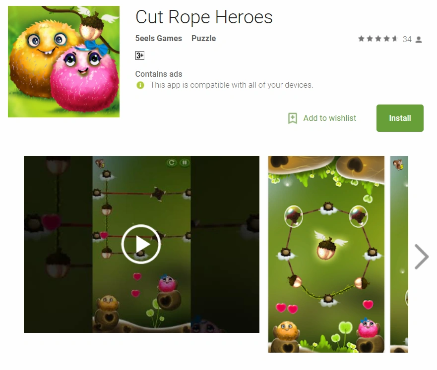 Cut Rope Heroes | Ripoffs Wiki | Fandom