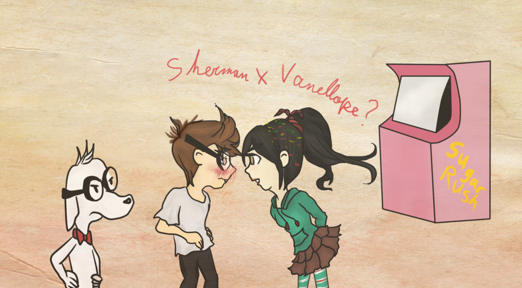 Sherman and Vanellope as Brother and Sister by ArielAriasPetzoldt on  DeviantArt