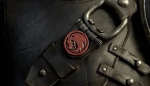 The small dragon symbol on Hiccup's final suit