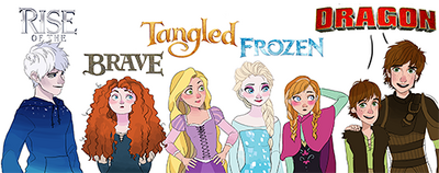 tangled and frozen