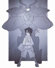 Hiro as Kubo and Baymax as Beetle