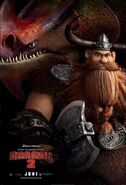 "Stoick and Skullcrusher" Poster