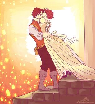 flynn rider and rapunzel fan art