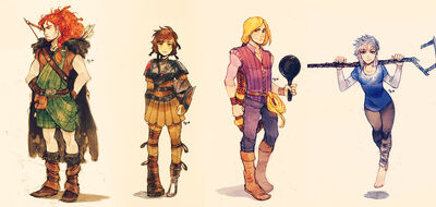 Genderbend AU, Rise of the Brave Tangled Dragons Wiki