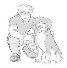 Kristoff with dog Sven