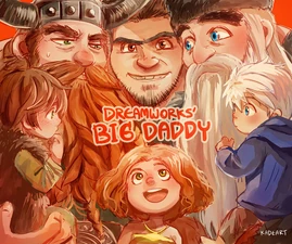 http://kadeart.tumblr.com/post/104425710994/dreamworks-big-daddy-o-o