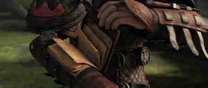 Pages under a gauntlet flap