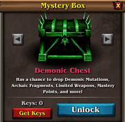 Demonic chest panel