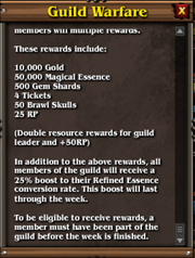 Guild warfare rewards