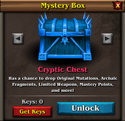 Cryptic chest panel