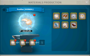 In-game blacksmith materials production