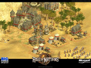 Another pre-release screenshot showing a Citizen tipping out their wheelbarrow