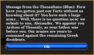 Alexander Thessalians special message