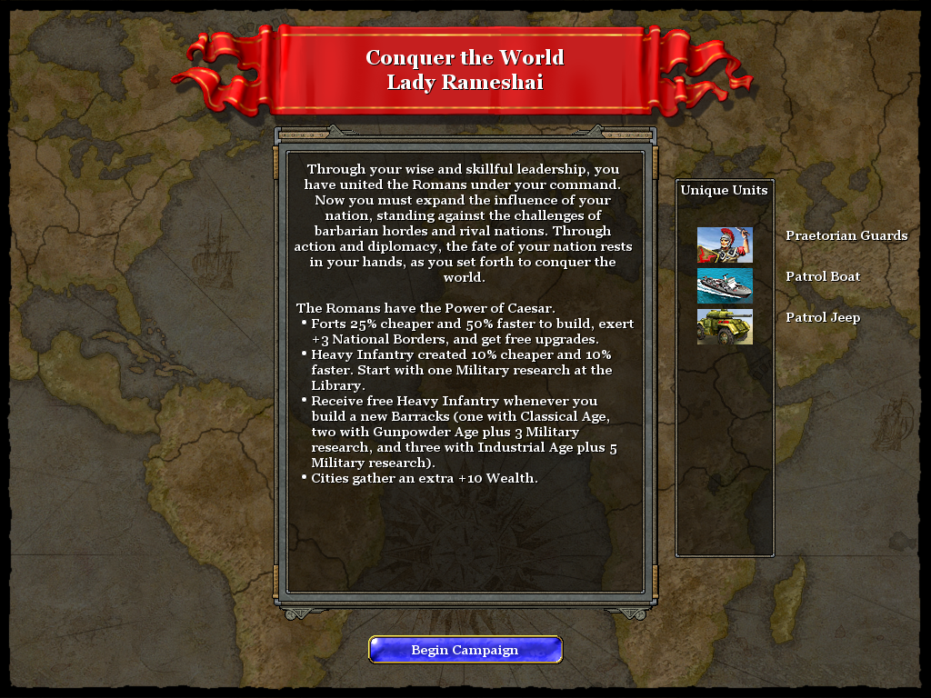 Conquer the World, Rise of Nations Wiki