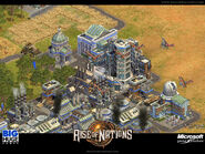 Pre-release versions of the game featured a new version of the Library in the Industrial Age