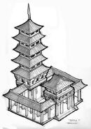 Asian Temple concept art