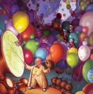 Balloons lost on earth often floated up to the moon, carrying the hopes and dreams of the children who lost them.