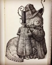 Monkey King as Lampwick. Behind him is Blandim.