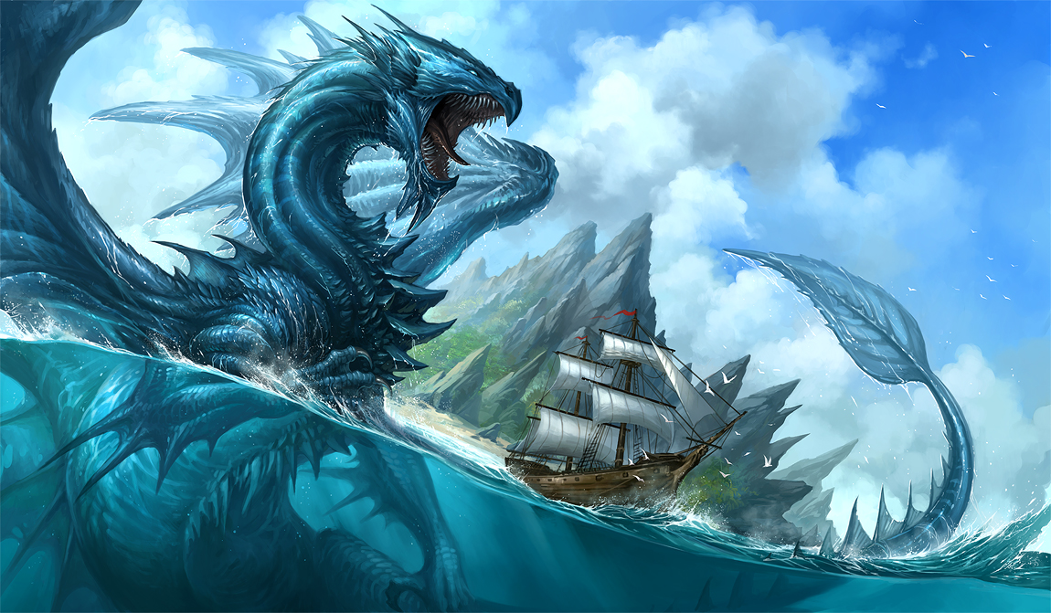 fantasy sea dragons