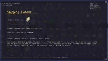 Bitter Root Shipping Details