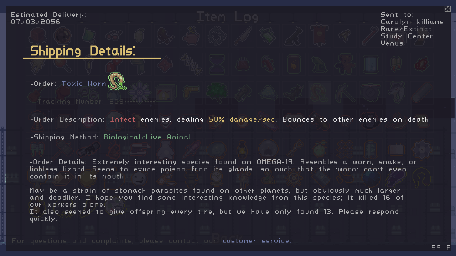 Toxic Worm | Risk of Rain Wiki | Fandom