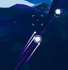 A player inside the tunnel