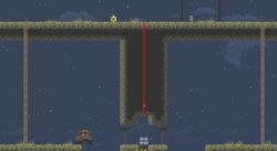 An invisible ladder.